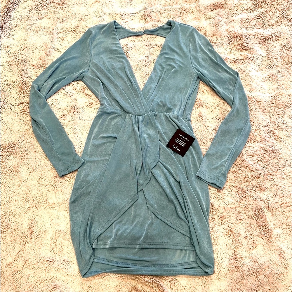 NWT! Lulu’s Women’s Turquoise Dress, Size L